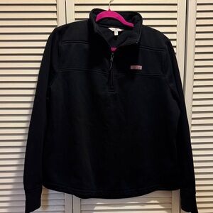 Vineyard Vines Dreamcoth Black Quarter-Zip Sweatshirt XL
